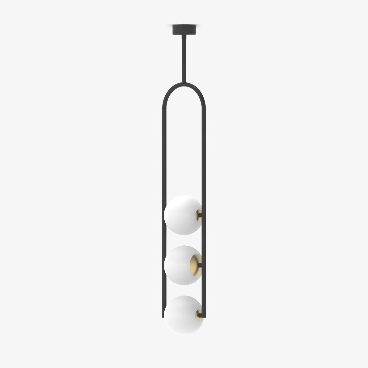U Pendant Lamp – Modern Minimalist Glass and Iron Hanging Light