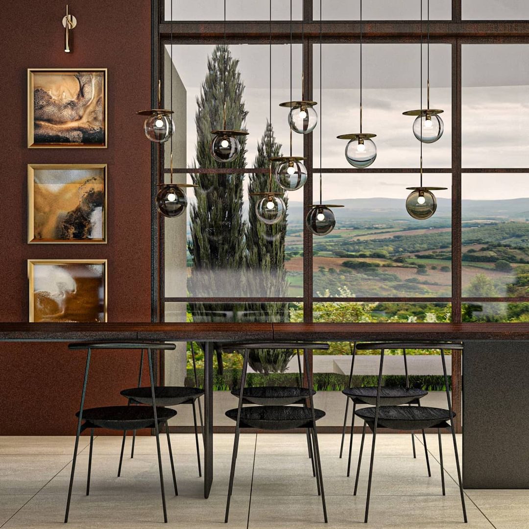 Umbra Glass Chandelier