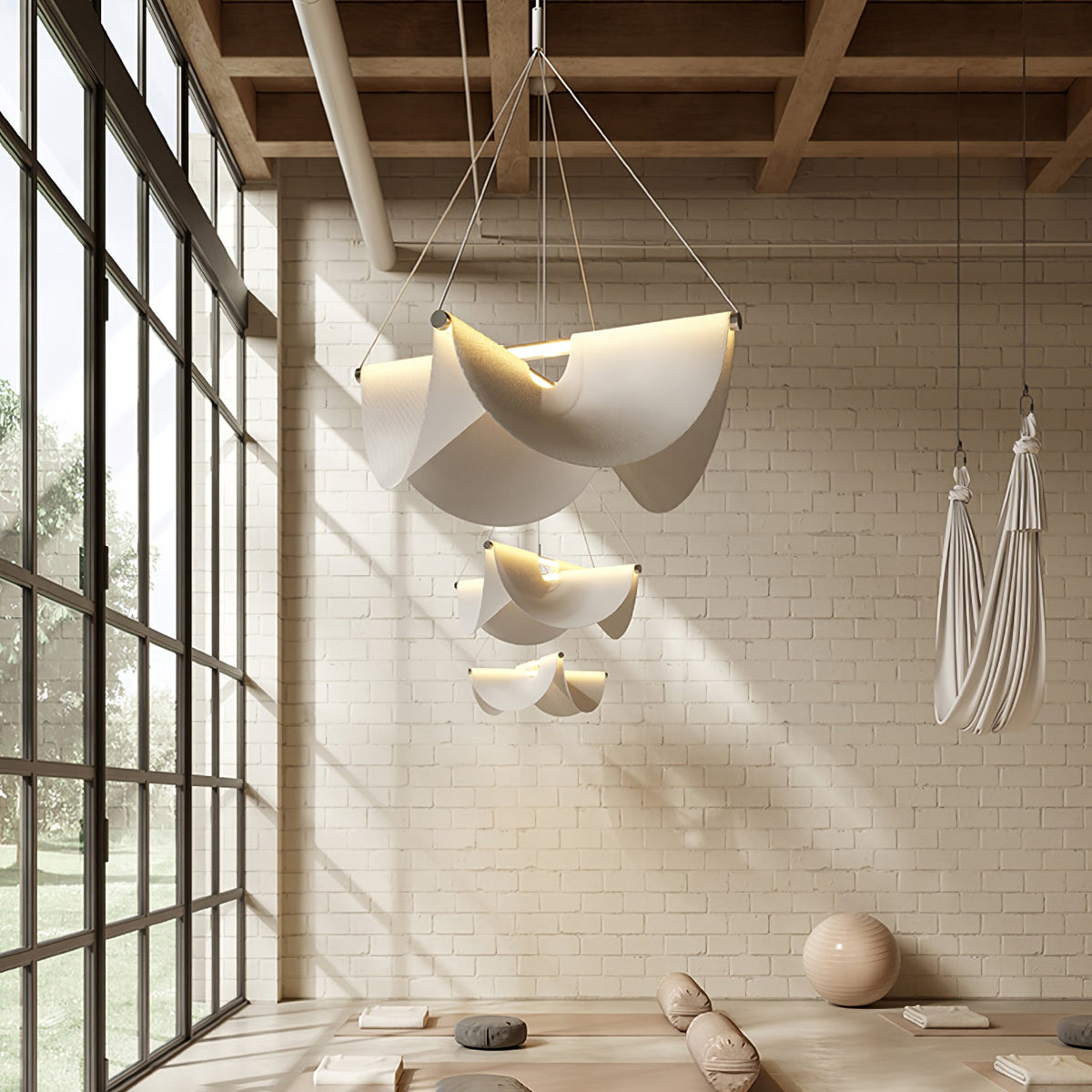 Vaelora Ribbon Sculptural LED Pendant Light for Modern Interiors