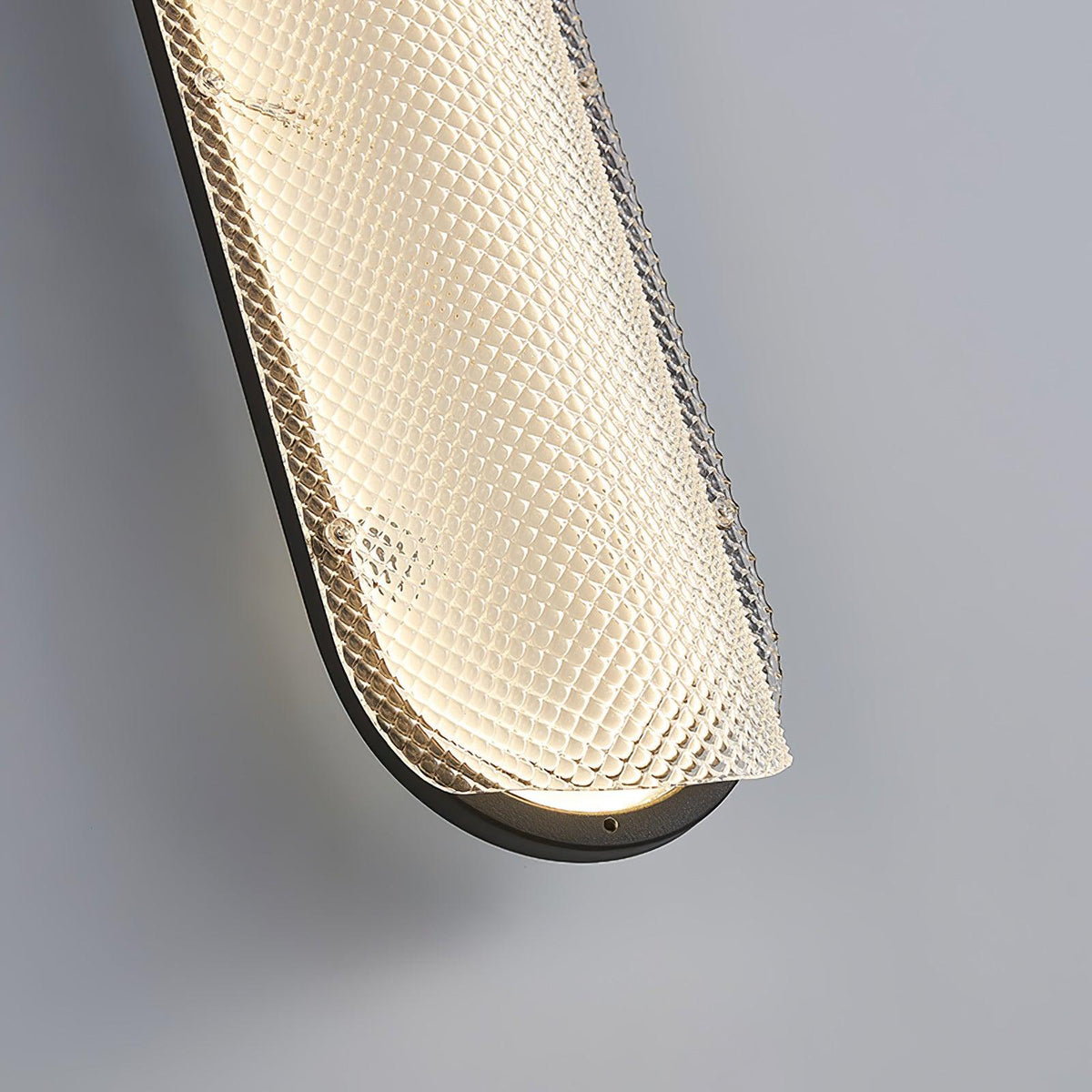 Vale Modern LED Wall Sconce in Black with Clear Prismatic Shade
