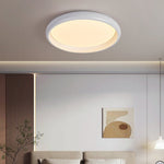 Valencia Walnut LED Flush Mount Ceiling Light, Modern Wood Grain Design