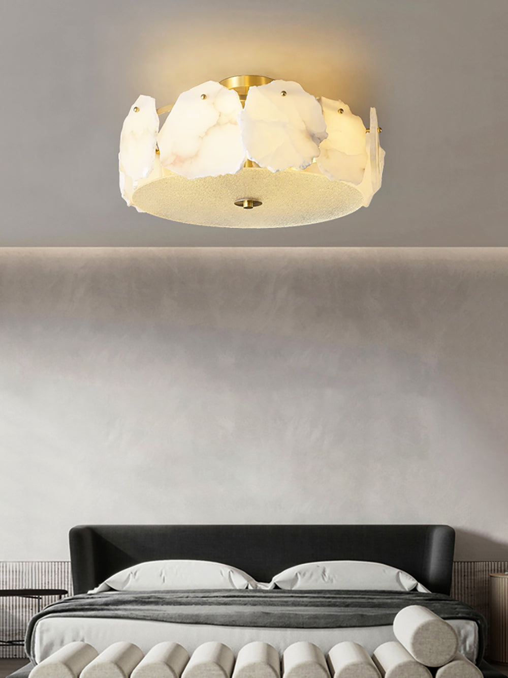 Valeria Alabaster Flush Mount Ceiling Lamp