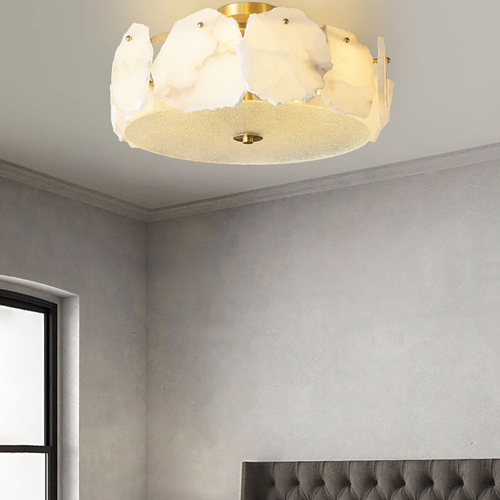 Valeria Alabaster Flush Mount Ceiling Lamp