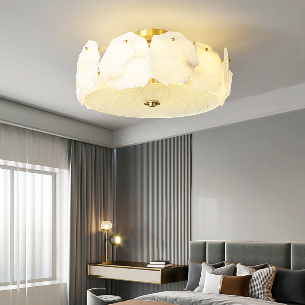 Valeria Alabaster Flush Mount Ceiling Lamp