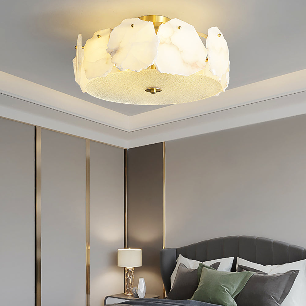 Valeria Alabaster Flush Mount Ceiling Lamp