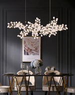 Selene Droplet Chandelier – Hand-Blown Murano Glass Pendant Light