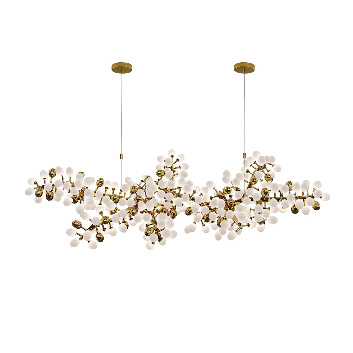 Selene Droplet Chandelier – Hand-Blown Murano Glass Pendant Light