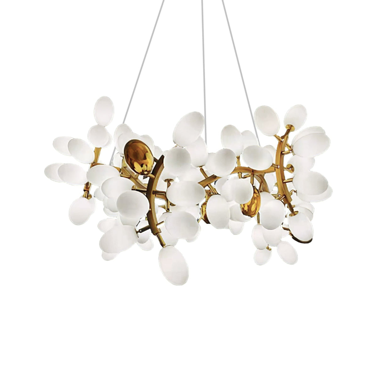Selene Droplet Chandelier – Hand-Blown Murano Glass Pendant Light