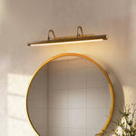 Valmorin Twin Arm LED Vanity Wall Light in Antique Brass