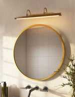 Valmorin Twin Arm LED Vanity Wall Light in Antique Brass