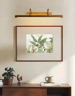 Valmorin Twin Arm LED Vanity Wall Light in Antique Brass