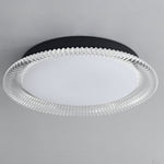 Vanguard LED Flush Mount Ceiling Light in Black and Acrylic