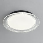 Vanguard LED Flush Mount Ceiling Light in Black and Acrylic