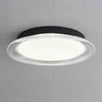 Vanguard LED Flush Mount Ceiling Light in Black and Acrylic