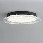 Vanguard LED Flush Mount Ceiling Light in Black and Acrylic