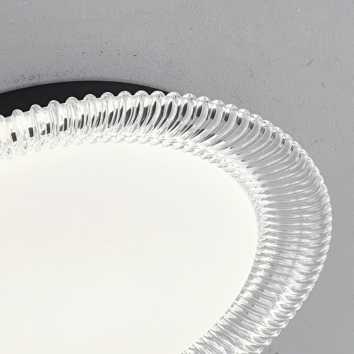 Vanguard LED Flush Mount Ceiling Light in Black and Acrylic