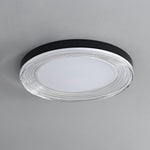 Vanguard LED Flush Mount Ceiling Light in Black and Acrylic