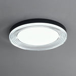 Vanguard LED Flush Mount Ceiling Light in Black and Acrylic
