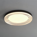 Vanguard LED Flush Mount Ceiling Light in Black and Acrylic