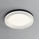 Vanguard LED Flush Mount Ceiling Light in Black and Acrylic