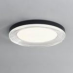 Vanguard LED Flush Mount Ceiling Light in Black and Acrylic