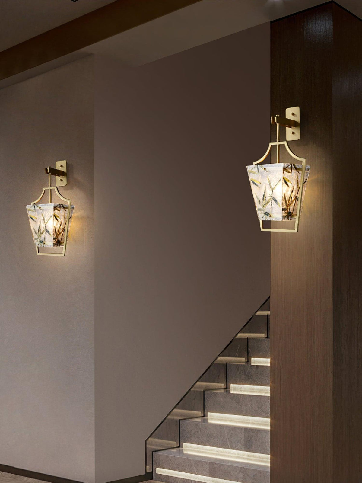 Vapor Single Sconce in Brass and Enameled Glass | Modern Wall Light