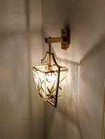 Vapor Single Sconce in Brass and Enameled Glass | Modern Wall Light