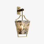 Vapor Single Sconce in Brass and Enameled Glass | Modern Wall Light