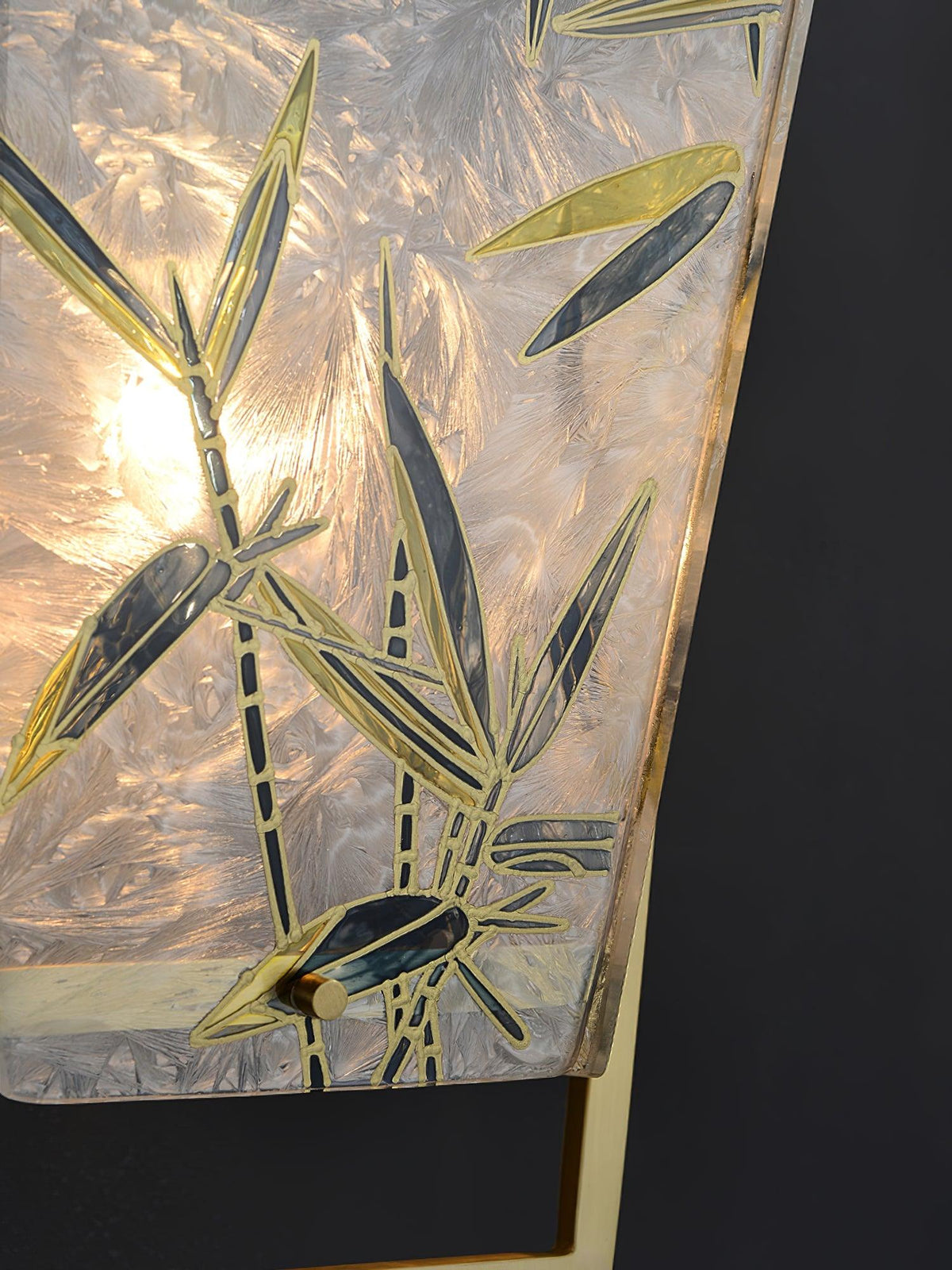 Vapor Single Sconce in Brass and Enameled Glass | Modern Wall Light