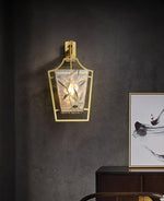 Vapor Single Sconce in Brass and Enameled Glass | Modern Wall Light