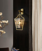 Vapor Single Sconce in Brass and Enameled Glass | Modern Wall Light