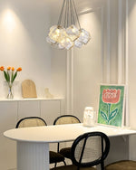 Vasare Modern Glass Chandelier for Dining Room and Living Room