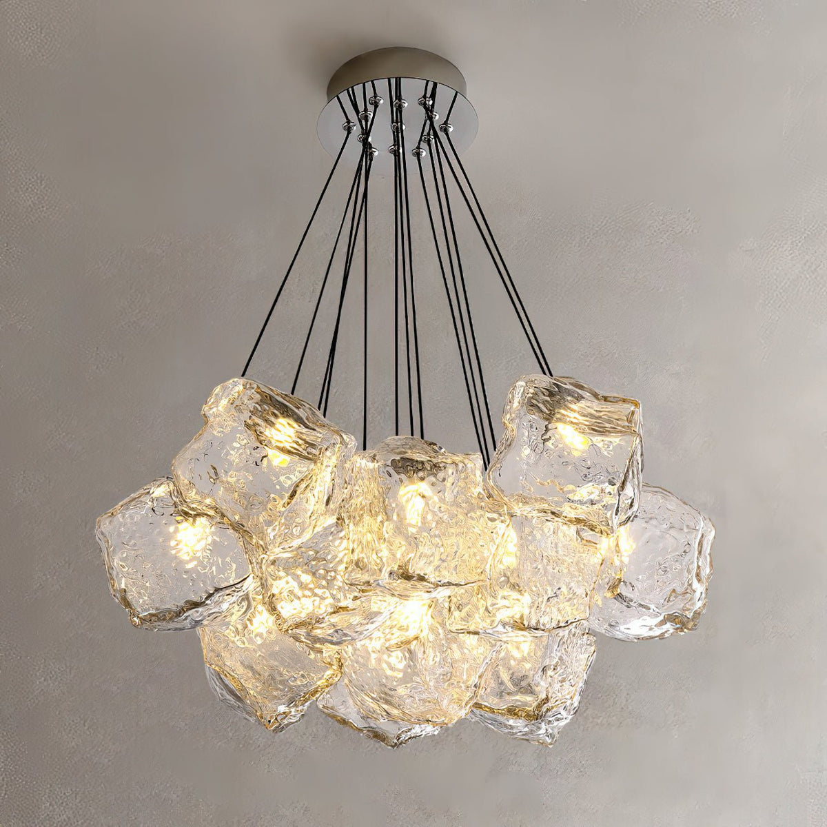 Vasare Modern Glass Chandelier for Dining Room and Living Room