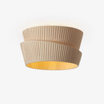 Vela Twist Fabric Ceiling Light – Sculptural Flush Mount for Modern Interiors