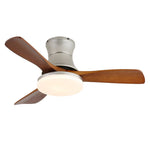 Velano Curve Ceiling Fan Light with LED and Wooden Blades