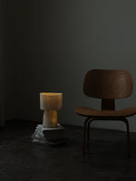 Vellum Sculptural Table Lamp with Warm Diffused Glow