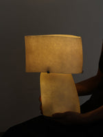 Vellum Sculptural Table Lamp with Warm Diffused Glow