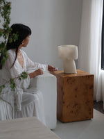 Vellum Sculptural Table Lamp with Warm Diffused Glow