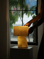 Vellum Sculptural Table Lamp with Warm Diffused Glow