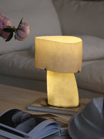 Vellum Sculptural Table Lamp with Warm Diffused Glow