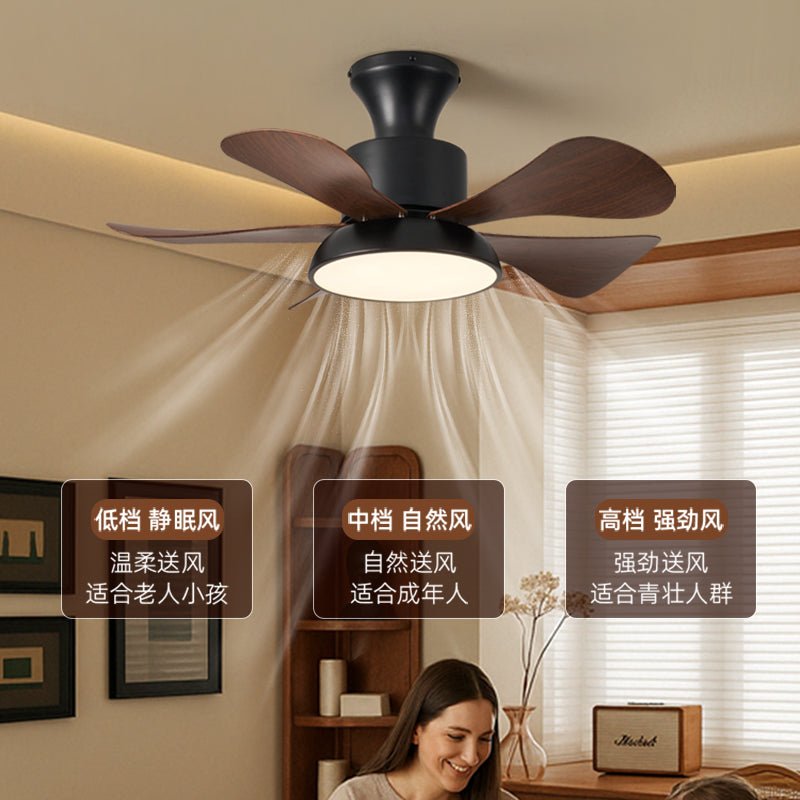 Velmora Ceiling Fan Light with LED, Modern Flush Mount for Living Spaces