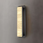 Velmora Alabaster Wall Sconce – Modern LED Wall Light in Gold or Black