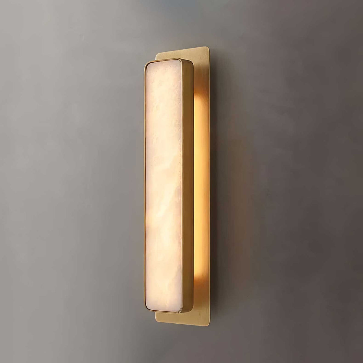Velmora Alabaster Wall Sconce – Modern LED Wall Light in Gold or Black