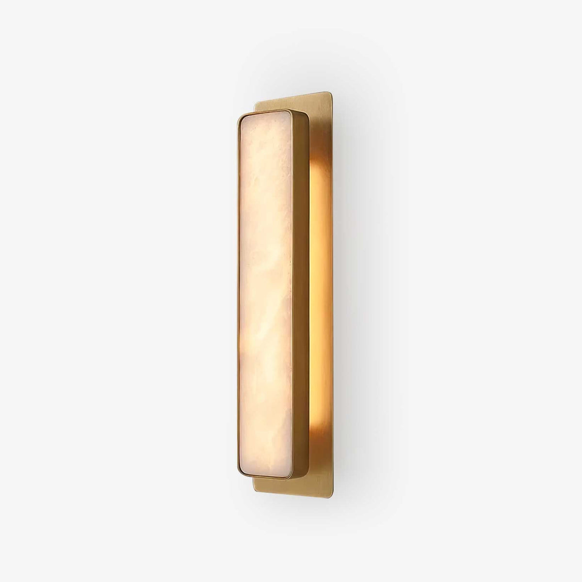 Velmora Alabaster Wall Sconce – Modern LED Wall Light in Gold or Black