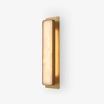 Velmora Alabaster Wall Sconce – Modern LED Wall Light in Gold or Black