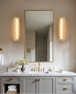 Velmora Alabaster Wall Sconce – Modern LED Wall Light in Gold or Black