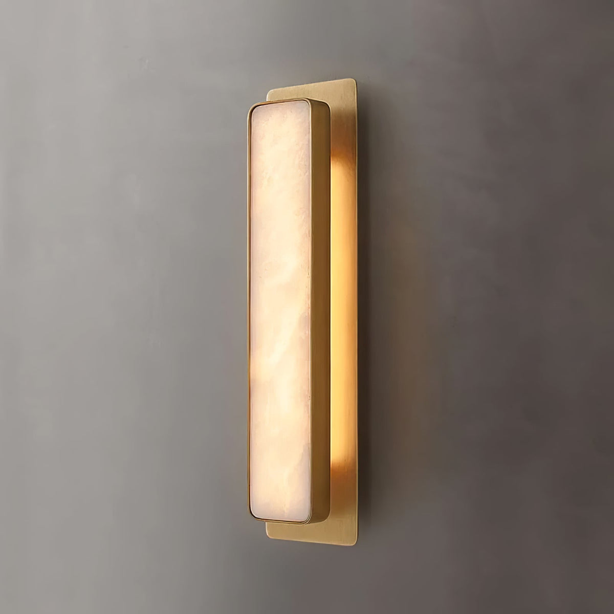 Velmora Alabaster Wall Sconce – Modern LED Wall Light in Gold or Black