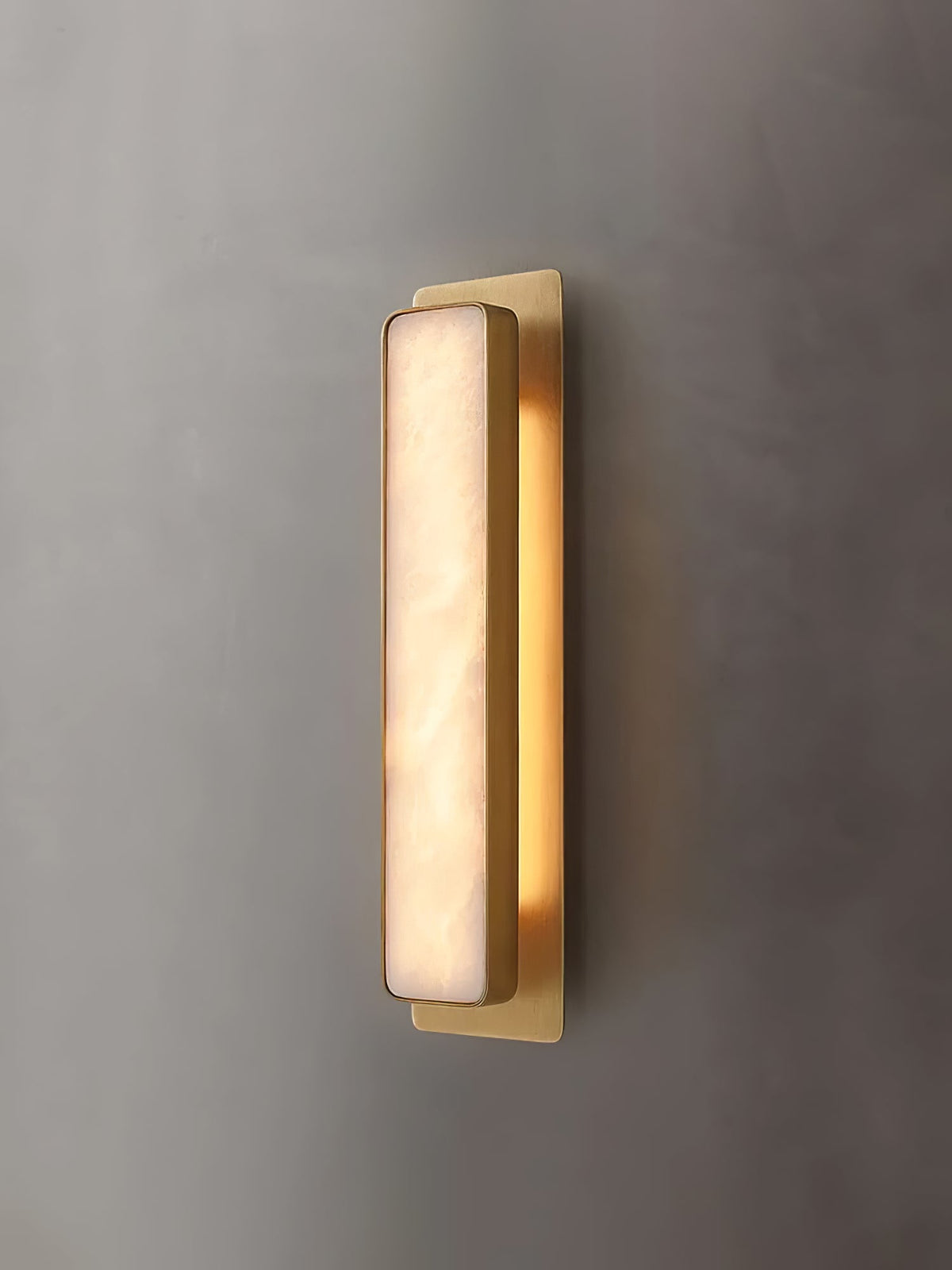 Velmora Alabaster Wall Sconce – Modern LED Wall Light in Gold or Black