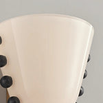 Velora Sculptural Wall Sconce in Matte Gold with Glass Shade
