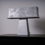 Veltan Sculptural Table Lamp in Antique Stainless Steel for Modern Interiors